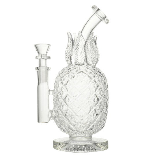 8" PINEAPPLE WATER PIPE - CLEAR