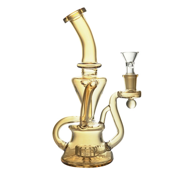9" SHINY RECYCLER - GOLD