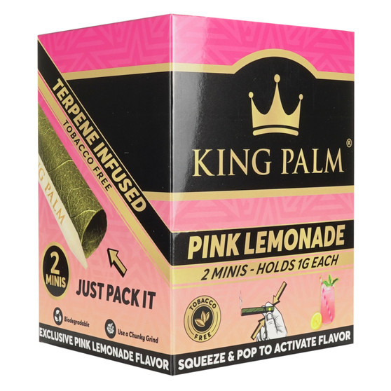 KING PALM 2 MINI ROLLS - PINK LEMONADE