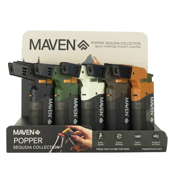 MAVEN - POPPER POCKET LIGHTER SEQUOIA 15CT