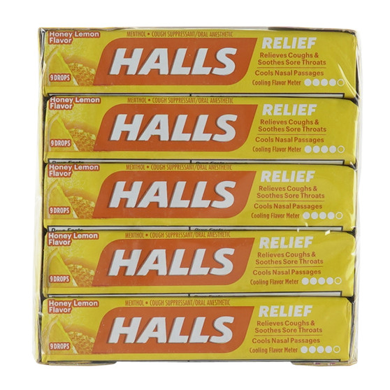 HALLS HONEY LEMON