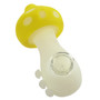 SILICONE MUSHROOM HAND PIPE GLOW MIX COLOR