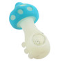 SILICONE MUSHROOM HAND PIPE GLOW MIX COLOR