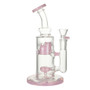 7½" SWISS AND FLOWER PERC RIG - MILK PINK