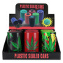 PLASTIC SEALED CAN LEAF DESIGN MIX 6CT