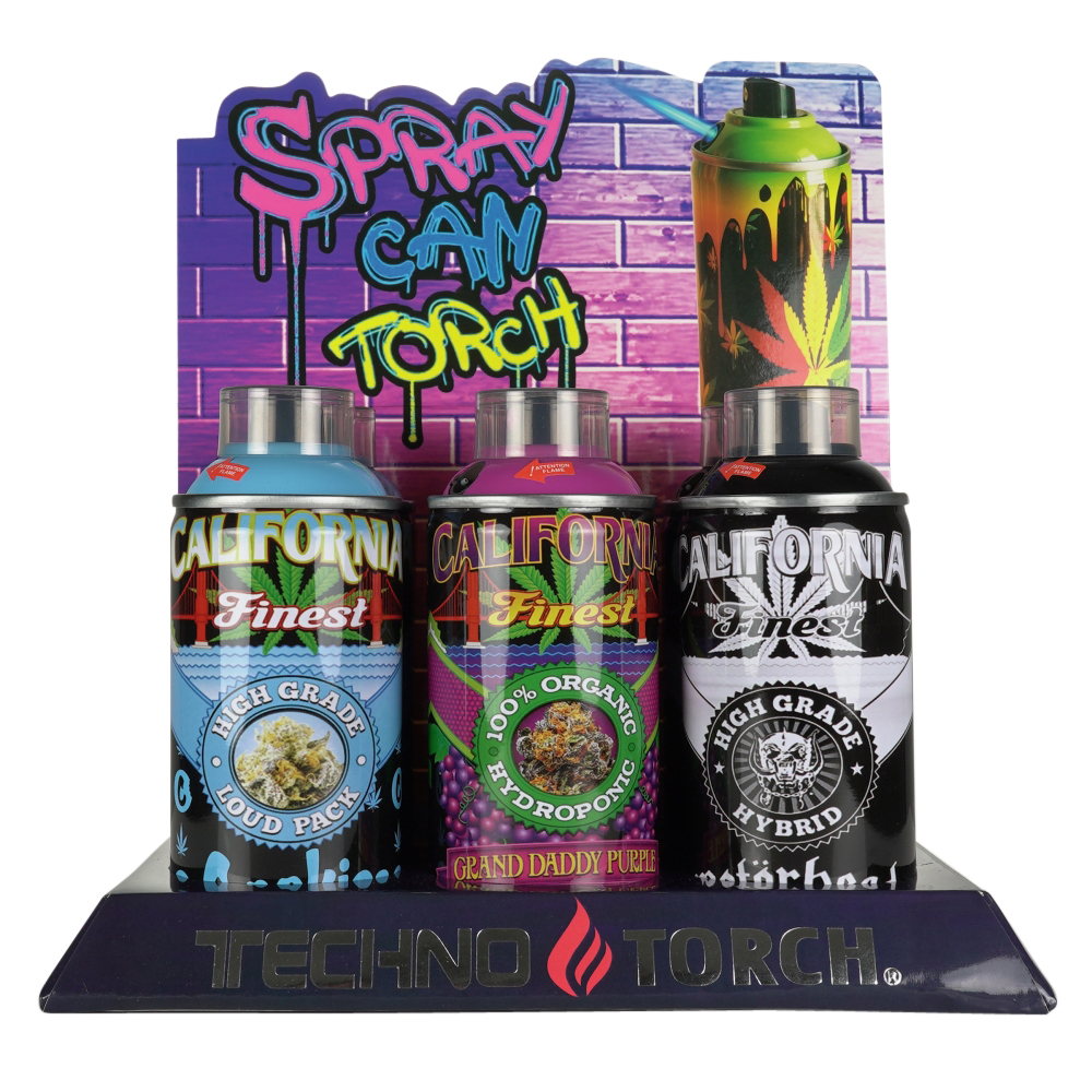 MINI SPRAY CAN TORCH - WEED 6CT