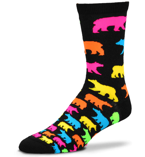 Neon Bear Socks