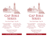 Gap Bible Series Bulletin Insert (PDF Download)