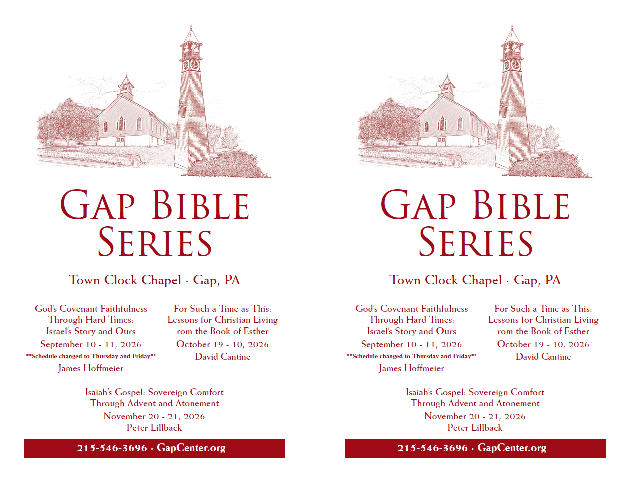 Gap Bible Series Bulletin Insert (PDF Download)