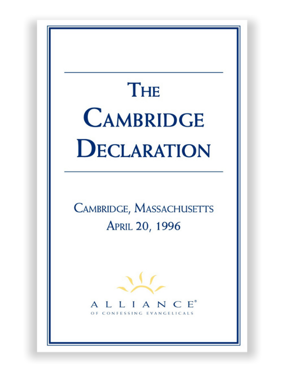 Cambridge Declaration (pdf download)