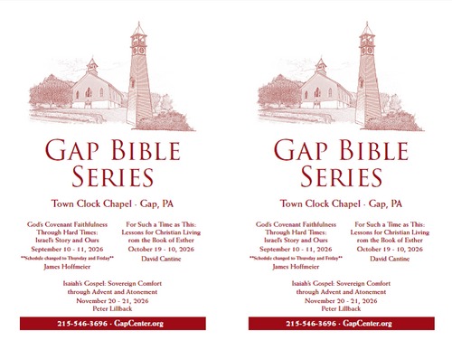 Gap Bible Series Bulletin Insert