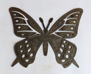 Butterfly Metal Cutout Sign