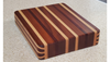 Cutting Board 106. Mahogany, Maple, Padauk