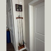 12 inch mahogany fishing rod rack installed on the wall