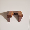 Ukulele Wall Hanger, Zebrano and Padauk Wood