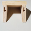 4.75 inch unfinished pine shelf keyholes