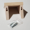 4.75 inch unfinished pine shelf keyholes and mounting hardware