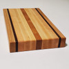 Solid Maple, Walnut, and Cherry Wood Edge Grain Cutting Board