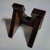 Walnut Baseball Bat Wall Hanger, bottom right view