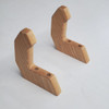 Solid Ash Wood Bow and Arrow Storage Hooks
