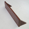 simple shelf for wall, solid walnut wood construction, 16 inch length