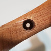 stepped hole for easy, quick mounting of the red oak ukulele hanger with included hardware