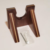 ukulele wall hanger, solid walnut wood with maple inlay, with hardware included for quick and easy installation