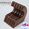 wall mount storage hooks in solid mahogany