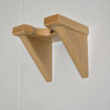 Solid maple wooden ukulele wall display and storage hanger