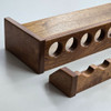 68 Inch Solid Mahogany Wood Fishing Rod Rack