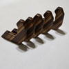 Limited Archery Bow Hooks, Walnut and Zebrawood