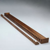 76 inch solid mahogany wood fishing rod rack
