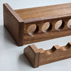 76 inch solid mahogany wood fishing rod rack