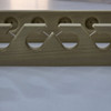 46 inch solid poplar wall mount vertical fly rod rack