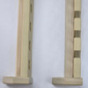 46 inch solid poplar wall mount vertical fly rod rack