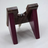 Walnut and Purple Heart Wooden Baseball Bat Wall Hanger