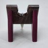 Walnut and Purple Heart Wooden Baseball Bat Wall Hanger