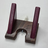 Walnut and Purple Heart Wooden Baseball Bat Wall Hanger