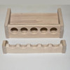 12 inch solid maple wooden fishing rod rack with 5 spaces for rods from Chris Skrobarczyk Carpentry