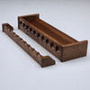22 Inch Solid Mahogany Wood Fishing Rod Rack, Handcrafted from solid mahogany wood and built to last