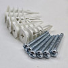 screws and drywall anchors included for easy installation with concealed fasteners