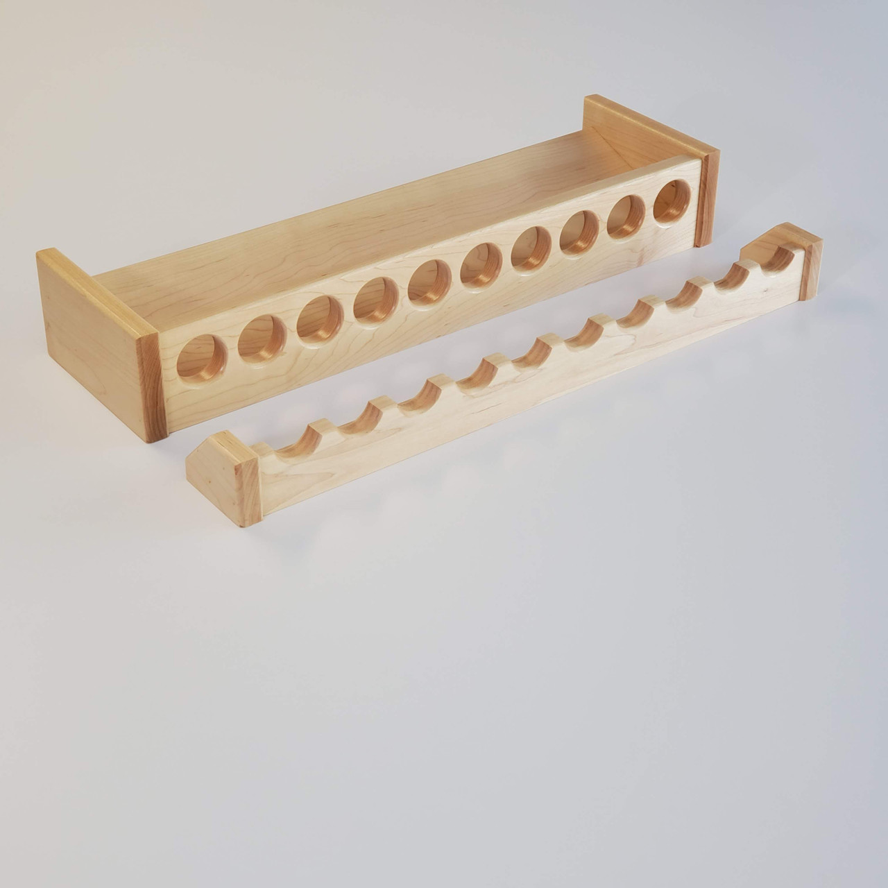 Solid Maple Wood Fishing Rod Rack