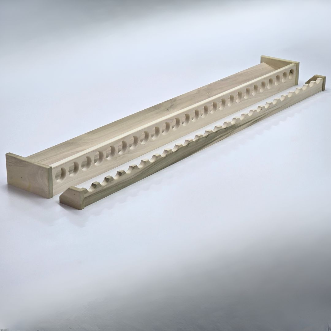 Ready Rod Display Rack 52 Inch Fishing Rod Display Rack | Vertical Wall Mount | Unfinished ...