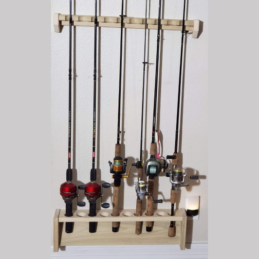 Fishing Rod Rack, Wall Mount Pole Holder, 46
