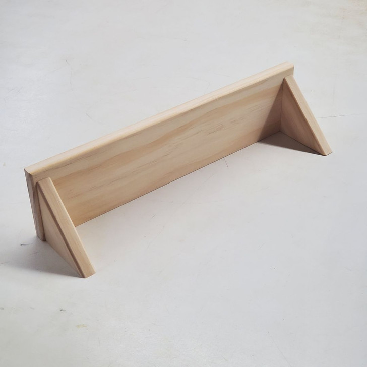 16 inch shelf, unfinished solid radiata pine