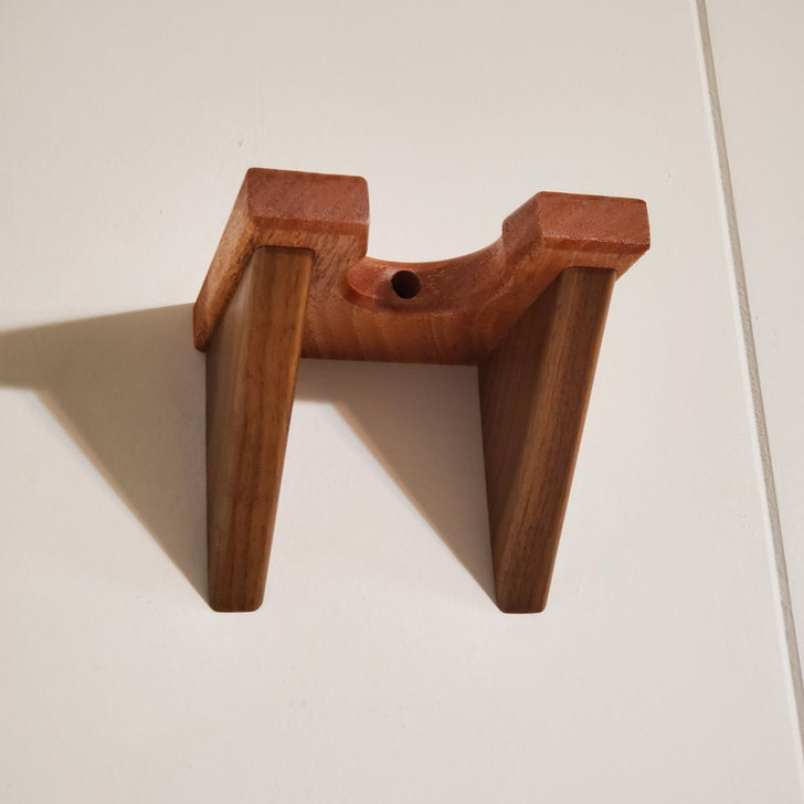 Mahogany and Walnut Ukulele Wall Hanger