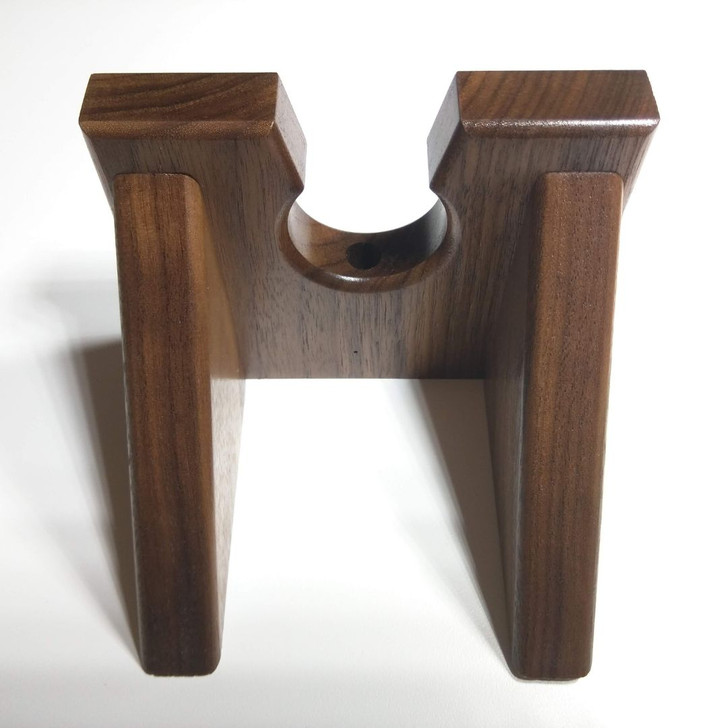 Walnut Baseball Bat Wall Hanger, bottom perspective