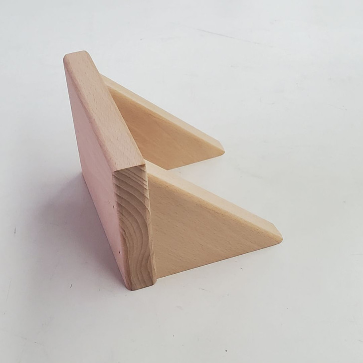 Solid Beech Wood Shelf | 4.75 Inch | Unfinished, top right view
