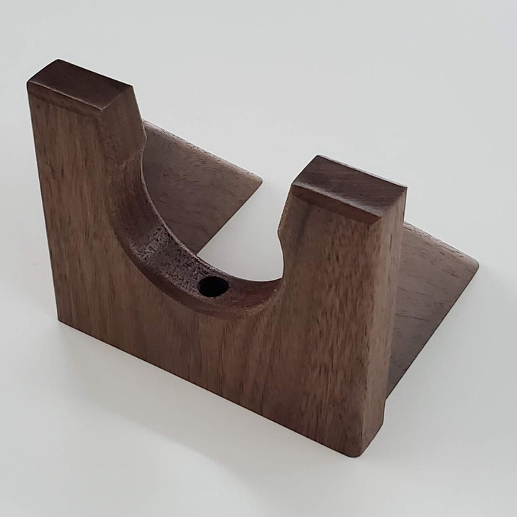 Walnut Classical Guitar Wall Hanger, top left view