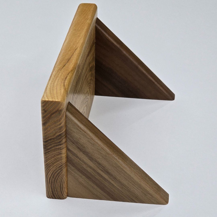 8 inch ash wood shelf with walnut corbels